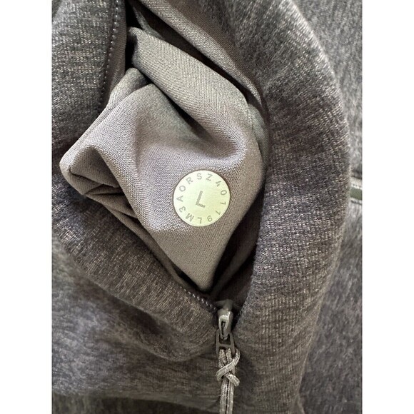 Lululemon Surge Warm 1/2 Zip Mens L Purple Pullover Long Sleeve Run Reflective - Picture 4 of 4